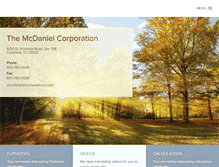 Tablet Screenshot of mcdanielcorp.com